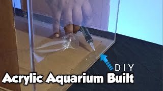 StepbyStep How To Build Acrylic Aquarium  DIY Acrylic Aquarium Build LushAqua [upl. by Lonne487]