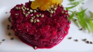 Rote Bete Salat deluxe  vegan kochen mit Jérôme Eckmeier [upl. by Tully666]