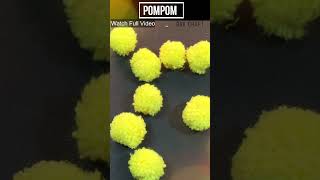 How to make pompom  Pompom using Cutlery  Wool Ball  quick amp easy way to make pompom shorts [upl. by Xavler]