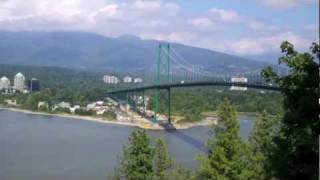 West VancouverLions Gate BridgeProspect Point Stanley Park View [upl. by Lasala]