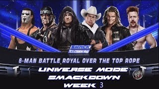 WWE 2K14  Universe Mode SmackDown Week 3  Battle Royal [upl. by Nylrem]