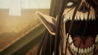 Reiner Stabs Eren Eren Roars English Dub  Attack On Titan Final Season Part 2 Episode 1 [upl. by Leach]