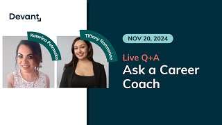 November 20 2024  Live Group Career Coaching [upl. by Zoller552]