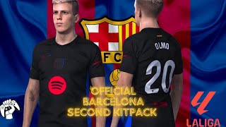 KITPACK OFFICIEL FC BARCELONE HIGH QUALITÉ FOOTBALL LIFE 2024 PES 2021 [upl. by Liamsi]