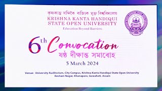 6th convocation of KKHSOU Part I [upl. by Sender13]