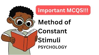 20 multiplechoice questions on the Method of Constant Stimuli  Psychophysics important questions [upl. by Haida]