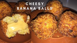 Yummy Banana Cheeseballs Recipe  Crunchy outside but Soft inside [upl. by Frentz]