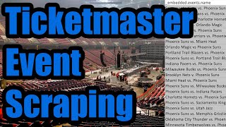 NoCode Ticketmaster API Data Scraping [upl. by Ettenom]