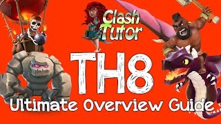 Clash of Clans TH8 General Overview Strategy Guide [upl. by Aidne524]