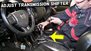 HOW TO ADJUST TRANSMISSION SHIFT CABLE LINKAGE TRANSMISSION NOT SHIFTING [upl. by Chesna]