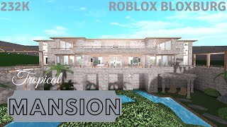 Tropical Mansion No Large Plot232k Roblox Bloxburg [upl. by Saundra453]