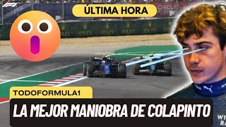 F1 HOY La mejor maniobra de Colapinto [upl. by Archaimbaud]