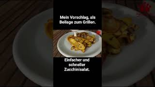 Ein einfacher Zucchinisalat mit JoghurtDressing Perfekte GrillBegleiter silkeswelt bbq Salat [upl. by Lilhak]