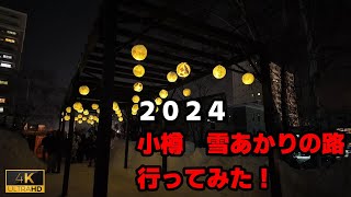 4K2024年小樽 雪あかりの路  Otaru Snow Light Path Festival 2024 [upl. by Guise]