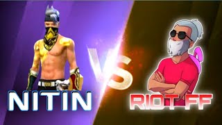 Nitin fF vs Riot ff part 2💀 custom 1vs2 😨 challenge match free fire max video riotff nitinff [upl. by Akina]