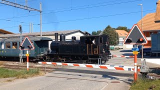 Bahnübergang Affoltern im Emmental CH  Swiss Railroad Crossing [upl. by Lanna614]