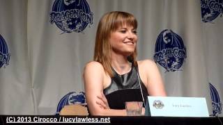 Lucy Lawless Battlestar Galactica Panel 1 September 2013 DragonCon [upl. by Binnie]