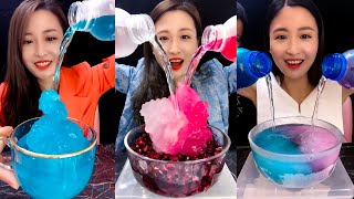 MUKBANG THE FROZEN COLOR ICE EATING SOUNDS [upl. by Skell]