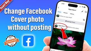 How to change FB cover photo without posting 100 Working Method [upl. by Grefe]