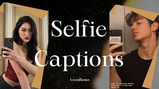 Selfie Captions for Instagram and Facebook  Aesthetic Instagram captions for selfies  AzeenBasics [upl. by Silvanus200]