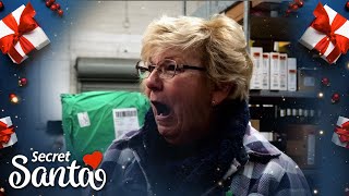 Grandma working at an auto parts store returns from lunch amp gets a huge surprise from a Secret Santa [upl. by Assilem]