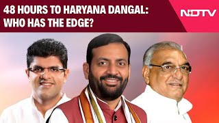 Haryana Election News  48 Hours To Haryana Dangal Who Has The Edge [upl. by Mcnally]