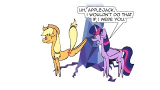 quotBuckle Upquot MLP comic dub  Applejack  Twilight Sparkle  Comedy [upl. by Coppock]