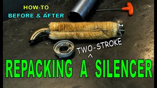 Repacking A Silencer  Muffler  HowTo With Before amp After Comparisons  TPR 86cc  Part 34 [upl. by Minor190]