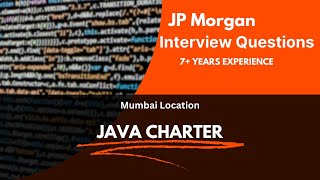 jpmorgan interview Question amp Answers  Part 1  Java Developer 7 Years Experience java mumbai [upl. by Sontich]