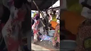 women are pounding yam [upl. by Mahsih]