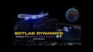 BotLab Dynamics breaks Drone Light Show Record at Amaravati Drone Summit 2024 [upl. by Stone]