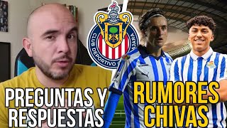 🚨SIGUEN LOS RUMORES EN CHIVAS de posibles refuerzos  Preguntas y Respuestas [upl. by Anirt50]