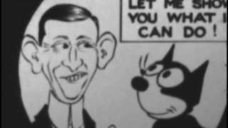 Vintage cartoon Felix in Hollywood 1923 film 8mm restored [upl. by Eki]