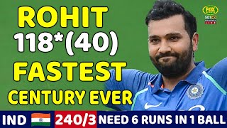 ROHIT SHARMA 118 RUN DESTROYED VS SRI LANKA  INDIA VS SRI LANKA ODI 2017  SHOCKING BATTING EVER🔥😱 [upl. by Dyob679]