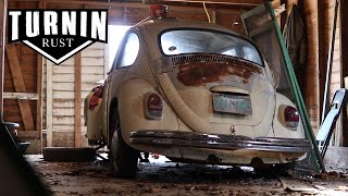 FREE 1968 Volkswagen Beetle Barn Find Will It Run After 20 years  Turnin Rust [upl. by Sew]