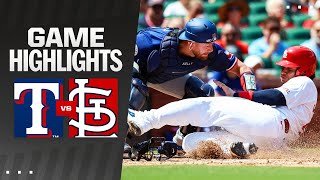 Rangers vs Cardinals Game Highlights 73124  MLB Highlights [upl. by Sharma]