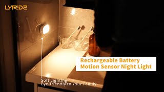 Lyridz Rechargeable Battery Night Light with Motion Sensor  homelighting homedecor smartlights [upl. by Mathur290]