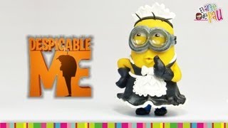 MAID MINION Polymer Clay Tutorial  Minion Sirvienta de Arcilla Polimérica [upl. by Vivyanne252]