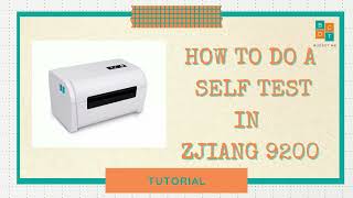 How to do self test Waybill Thermal Printer 9200 TUTORIAL [upl. by Ettenwad]