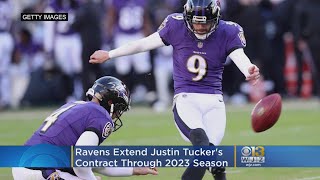 Baltimore Ravens Extend Kicker Justin Tuckers Contract Through 2023 Season [upl. by Darya]