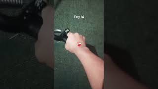 Day 14 of using handgrip 💪exercise fypシ゚viral foryou attitude viral edit foryou baki [upl. by Ariad]