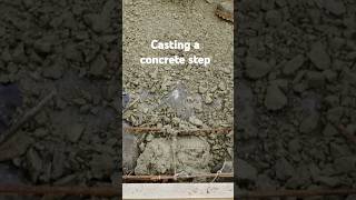 Diy concrete step [upl. by Lorac]