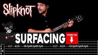 【SLIPKNOT】 Surfacing  cover by Masuka  LESSON  GUITAR TAB [upl. by Sykleb604]