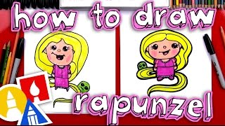 How To Draw Cartoon Rapunzel [upl. by Fidelio]