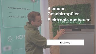 Siemens Geschirrspüler Elektronik ausbauen [upl. by Gundry684]