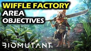 Wiffle Factory Superb Loot amp Old World Gadget  Area Objectives  Biomutant Collectibles Guide [upl. by Seyah]