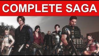 Resident Evil The Complete Saga Cutscenes Movie of all Resident Evil Games [upl. by Ylelhsa671]