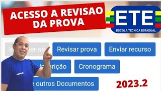 REVISÃO DA PROVA DO ETE SUBSEQUENTE E DO EAD 20232 [upl. by Natye]