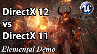 Тест DirectX 12 vs Directx 11 в Elemental Demo UE4 [upl. by Collimore]