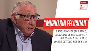 Cherquis Bialo quotMaradona fue único deportista que logró la categoría de Dios sin ateosquot PARTE 22 [upl. by Wie]